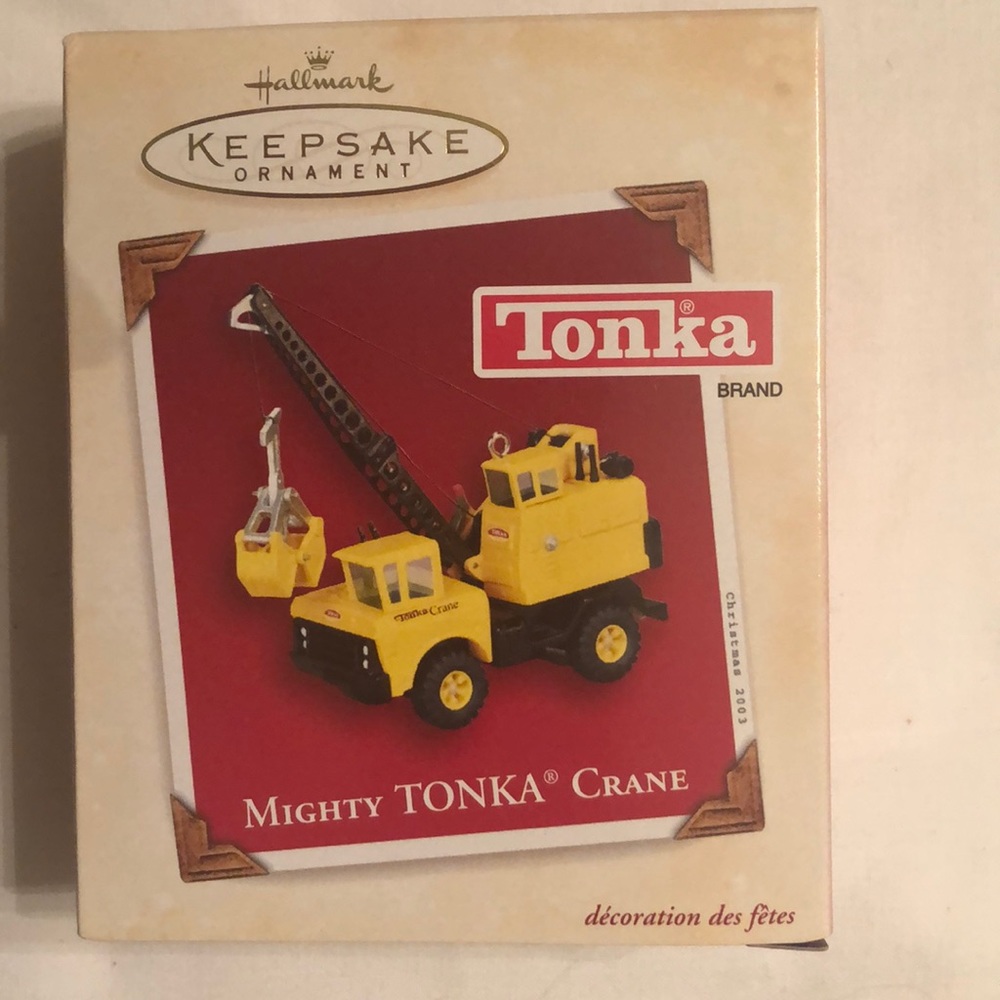 2003 Hallmark Tonka Mighty Tonka Crane ornament